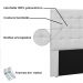 Cabeceira Verona Para Cama Box Solteiro 90 cm Corino Branco - D'Rossi
