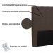 Cabeceira Verona Para Cama Box Solteiro 90 cm Suede Café - D'Rossi
