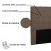 Cabeceira Verona Para Cama Box Solteiro 90 cm Suede Caramelo - D'Rossi
