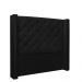 Cabeceira Vicenza Para Cama Box Casal 140 cm Corino Preto - D'Rossi