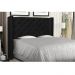 Cabeceira Vicenza Para Cama Box Casal 140 cm Corino Preto - D'Rossi