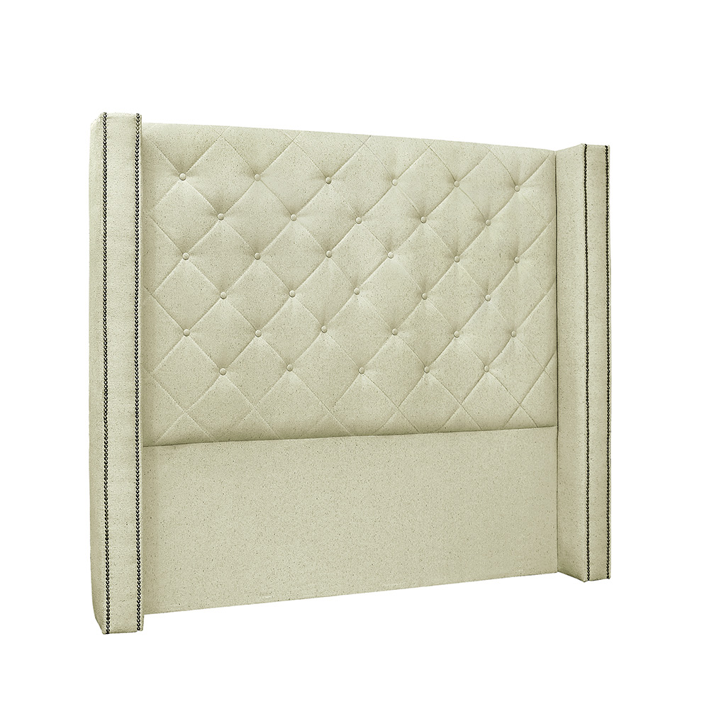 Cabeceira Vicenza Para Cama Box Solteiro 90 cm Linho Rustico Natural - D'Rossi