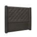 Cabeceira Vicenza Para Cama Box Solteiro 90 cm Suede Cinza - D'Rossi