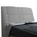 Cabeceira com Baú Itália Cama Box Queen 160 cm Suede Cinza D'Rossi