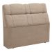 Cabeceira com baú Itália Cama Box Casal 140 cm Suede Bege D'Rossi