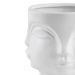 Cachepot "Rosto" Branco em Cerâmica 14,5x17 cm - D'Rossi