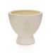 Cachepot Decorativo Rosto em Cerâmica Areia 17x18 cm - D'Rossi