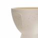 Cachepot Decorativo Rosto em Cerâmica Areia 17x18 cm - D'Rossi