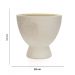 Cachepot Decorativo Rosto em Cerâmica Areia 17x18 cm - D'Rossi