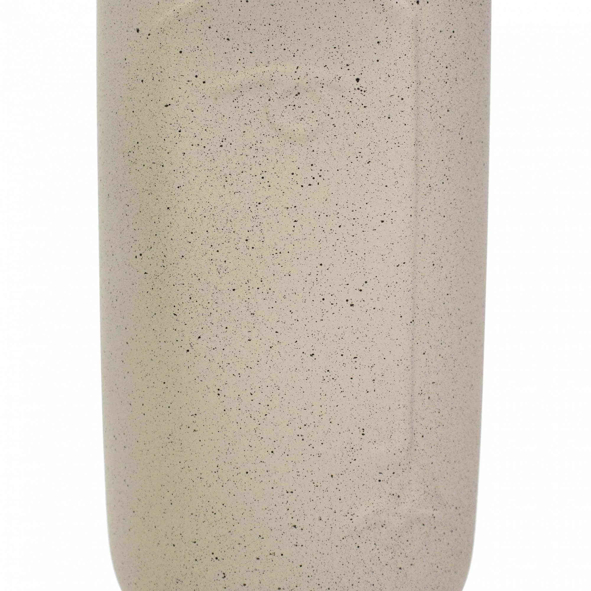 Cachepot Decorativo Rosto em Cerâmica Areia 28x13 cm - D'Rossi