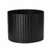 Cachepot Decorativo de Metal 3D Preto 17x22 cm - D'Rossi