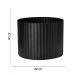Cachepot Decorativo de Metal 3D Preto 17x22 cm - D'Rossi