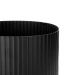 Cachepot Decorativo de Metal 3D Preto 22x29 cm - D'Rossi