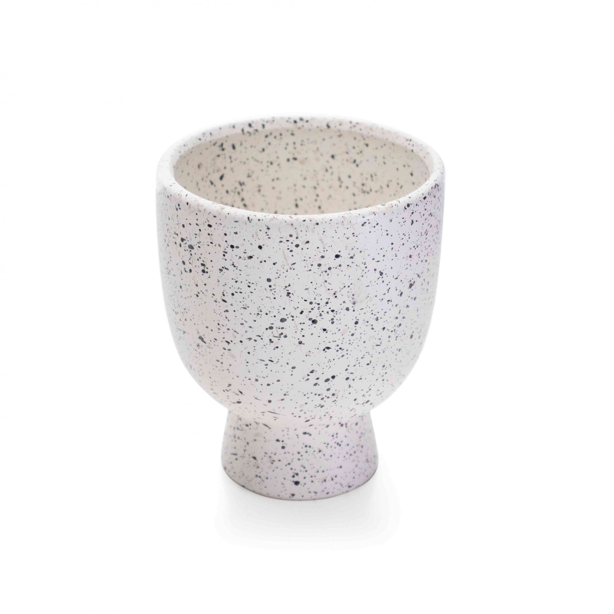 Cachepot Decorativo em Cerâmica Branco 14x11 cm - D'Rossi