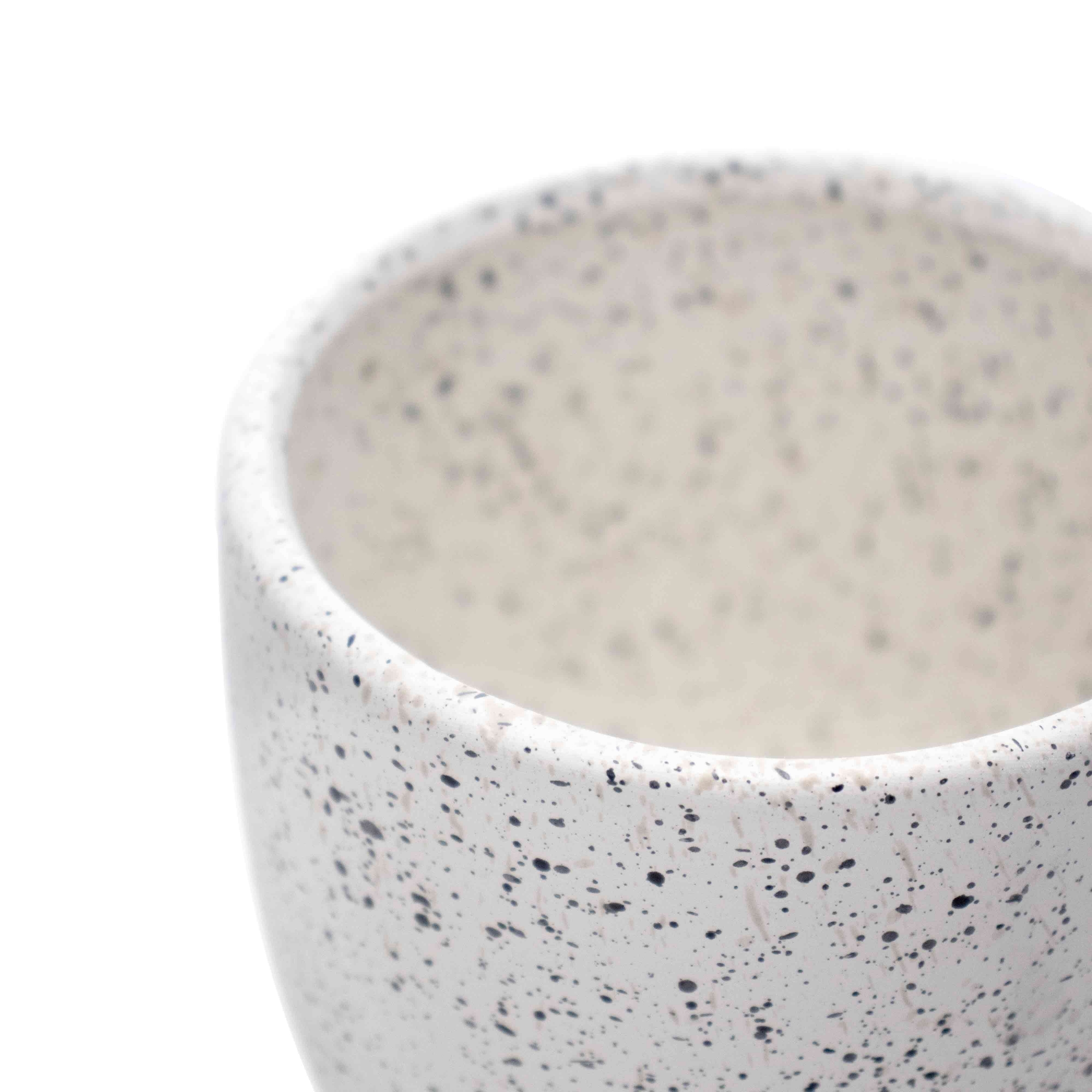 Cachepot Decorativo em Cerâmica Branco 14x11 cm - D'Rossi