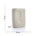 Cachepot Decorativo em Cerâmica Rosto Cinza 17x14 cm - D'Rossi
