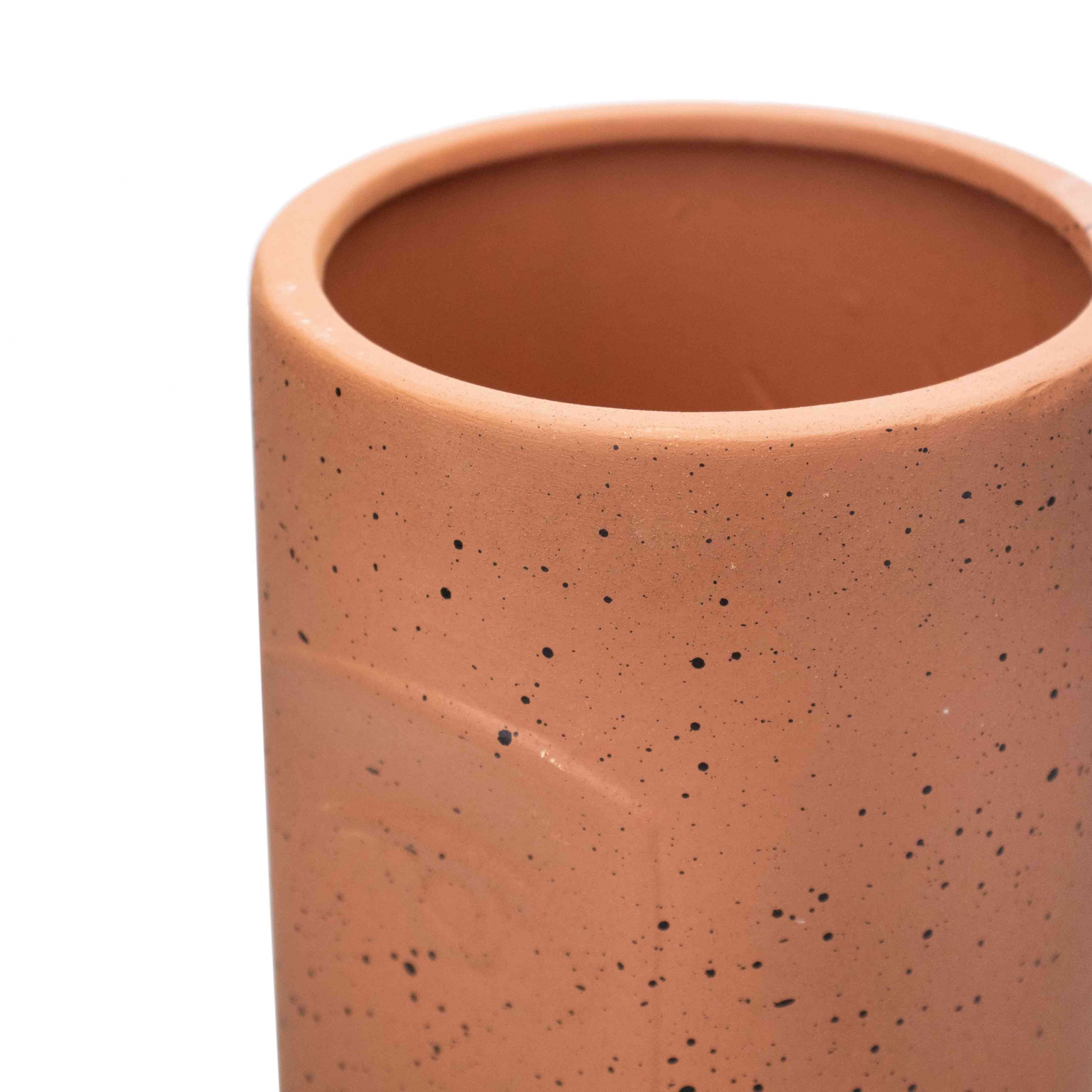 Cachepot Decorativo em Cerâmica Terracota 28x13 cm - D'Rossi