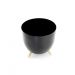 Cachepot de Metal Preto e Pés Dourado 17cm - D'Rossi