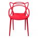 Cadeira Allegra Sala de Jantar Vermelho - D'Rossi