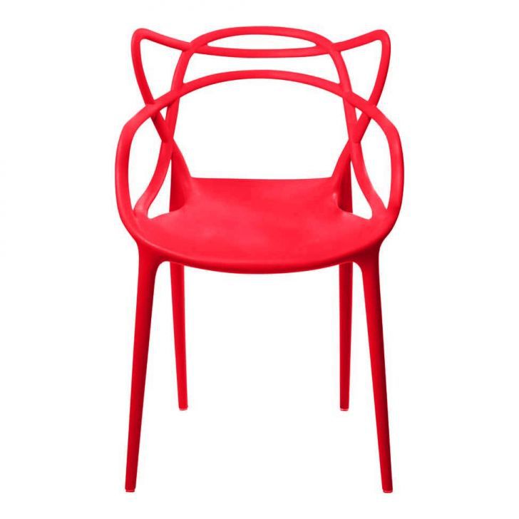 Cadeira Allegra Sala de Jantar Vermelho - D'Rossi