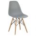 Cadeira Eiffel Eames Base Madeira Kit 2 Sala de Jantar Cinza R02 - D'Rossi
