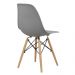 Cadeira Eiffel Eames Base Madeira Kit 2 Sala de Jantar Cinza R02 - D'Rossi