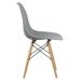 Cadeira Eiffel Eames Base Madeira Kit 2 Sala de Jantar Cinza R02 - D'Rossi