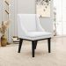Cadeira de Jantar Liz Corino Branco Base Fixa Madeira Preto - D'Rossi