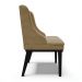 Cadeira de Jantar Liz Suede Marrom Rato Base Fixa Madeira Preto - D'Rossi