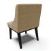 Cadeira de Jantar Liz Suede Marrom Rato Base Fixa Madeira Preto - D'Rossi