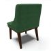 Cadeira de Jantar Liz Veludo Verde Base Fixa Madeira Tabaco - D'Ross