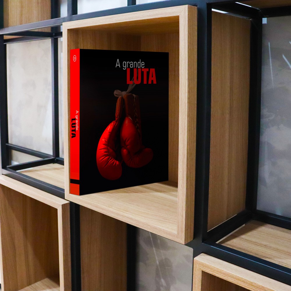 Caixa Livro "A Grande Luta" 45X30X4CM - D'Rossi