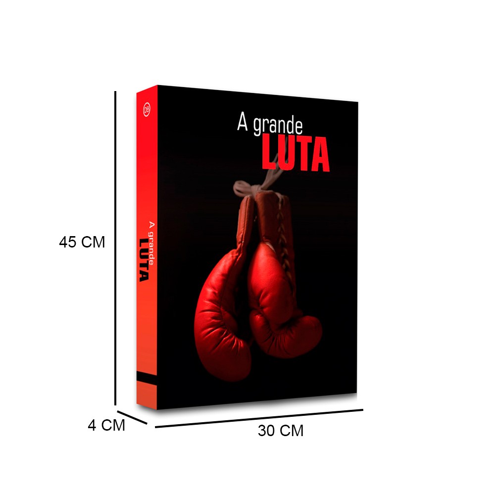 Caixa Livro "A Grande Luta" 45X30X4CM - D'Rossi