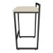 Conjunto 02 Banquetas Pietra Suede Bege  Base Preto D'Rossi