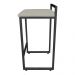 Conjunto 02 Banquetas Pietra Suede Marrom Rato Base Preto D'Rossi