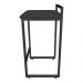 Conjunto 02 Banquetas Pietra Suede Preto Base Preto D'Rossi