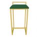 Conjunto 02 Banquetas Pietra Suede Verde Base Dourado D'Rossi