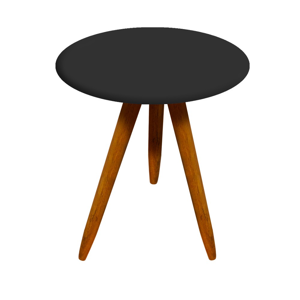 Conjunto Mesa Lateral e Mesa de Centro Preto D'Rossi