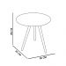 Conjunto Mesa Lateral e Mesa de Centro Preto D'Rossi