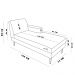 Divã Chaise Chloe 160 cm Veludo Pés Chanfrado Castanho - D'Rossi