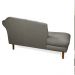 Divã Recife Suede Grafite 165 cm Pés Chanfrado Castanho - D'Rossi