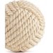 Enfeite Decorativo "Esfera" em Poliresina Off White 19x19 cm - D'Rossi