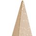 Enfeite Decorativo "Pirâmide" em Cimento Nude e Dourado 26x10,5 cm - D'Rossi