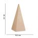 Enfeite Decorativo "Pirâmide" em Cimento Nude e Dourado 26x10,5 cm - D'Rossi