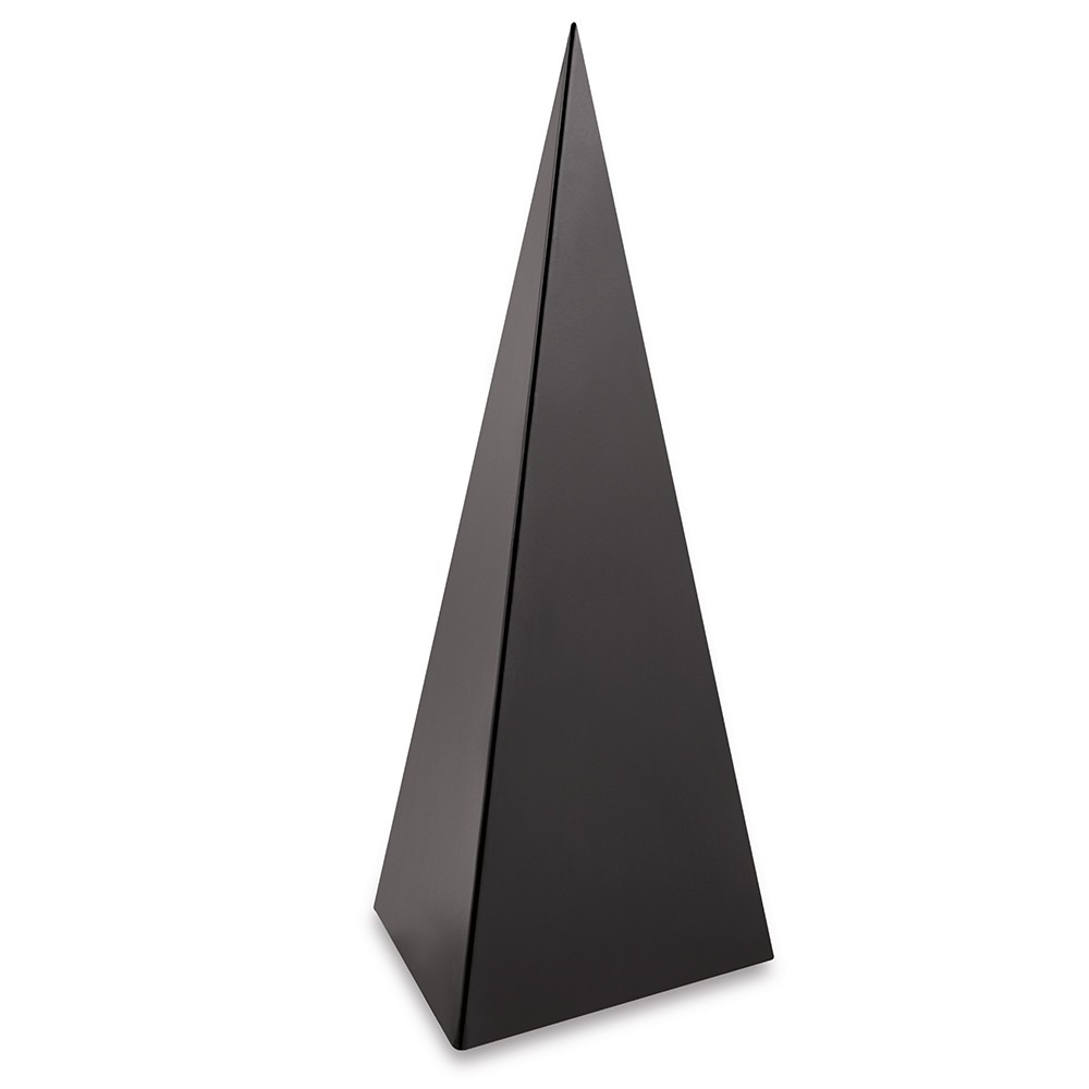 Enfeite Decorativo "Pirâmide" em Metal Preto 30 cm - D'Rossi