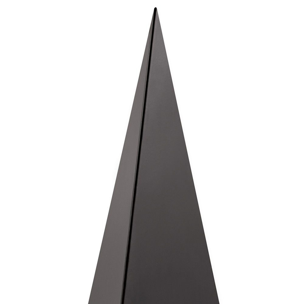 Enfeite Decorativo "Pirâmide" em Metal Preto 30 cm - D'Rossi