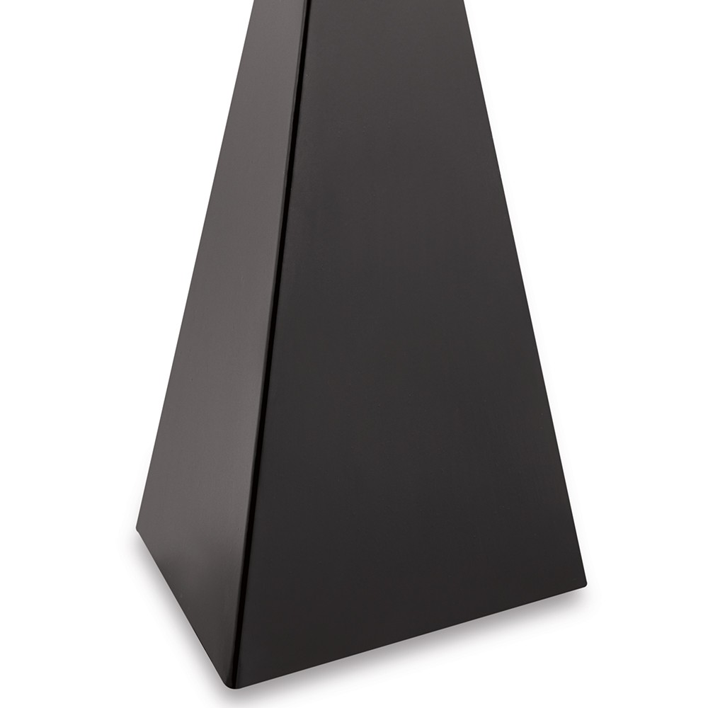 Enfeite Decorativo "Pirâmide" em Metal Preto 30 cm - D'Rossi