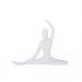 Enfeite Decorativo Bailarina em Cerâmica Branco 13x16x3,5cm - D'Rossi