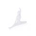 Enfeite Decorativo Bailarina em Cerâmica Branco 13x16x3,5cm - D'Rossi
