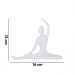 Enfeite Decorativo Bailarina em Cerâmica Branco 13x16x3,5cm - D'Rossi